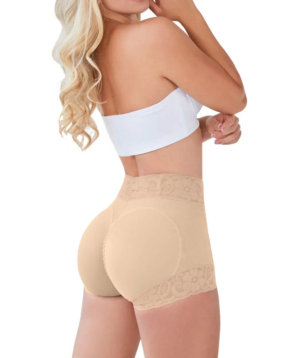 Culotte Modelante Féminine Classique en Dentelle pour Lifting des Hanches