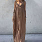 ✨Promotions saisonnières - Maxi robe femme col V à bretelles spaghetti