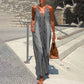 ✨Promotions saisonnières - Maxi robe femme col V à bretelles spaghetti