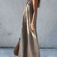 ✨Promotions saisonnières - Maxi robe femme col V à bretelles spaghetti