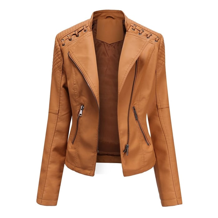 🔥VENTE CHAUDE🔥 - Blouson en cuir d'agneau lavé✨livraison gratuite