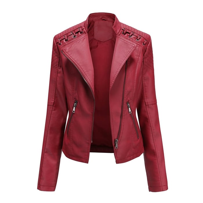 🔥VENTE CHAUDE🔥 - Blouson en cuir d'agneau lavé✨livraison gratuite