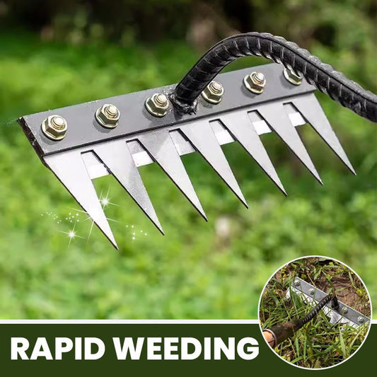💎 50% DE RÉDUCTION ! 💎 Râteau de Désherbage en Acier au Carbone – 5/6/7/8 Dents, Anti-Rouille & Multi-Usage pour Jardin 🌿🪛