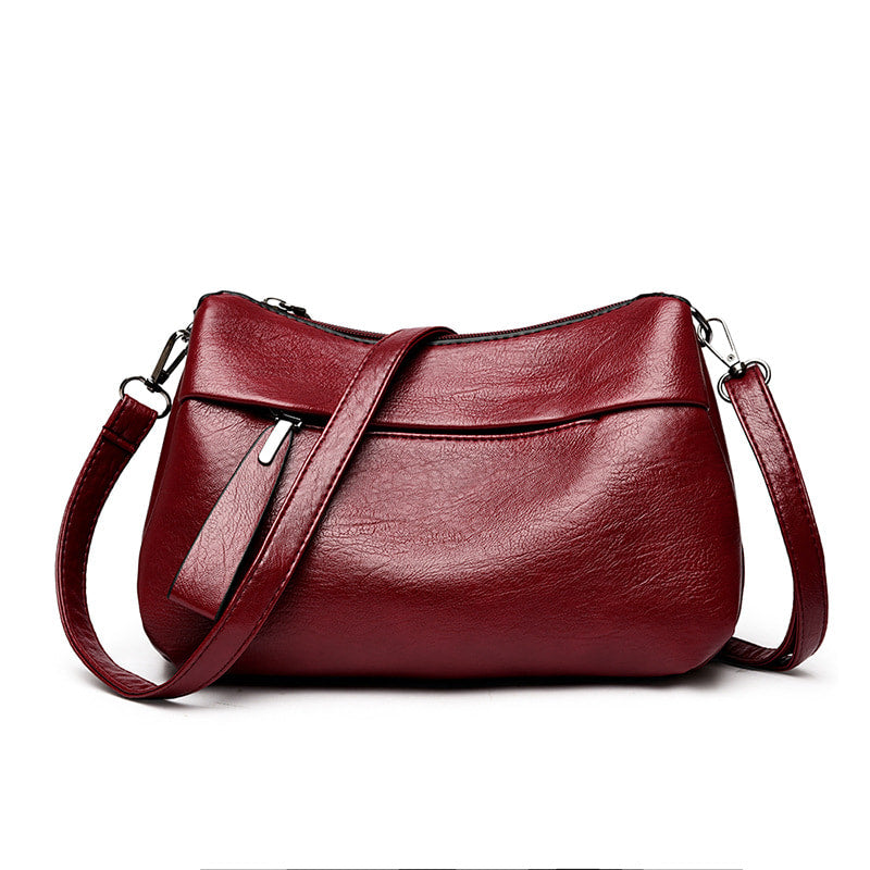 Sac à bandoulière et à bandoulière tendance en cuir PU pour femme