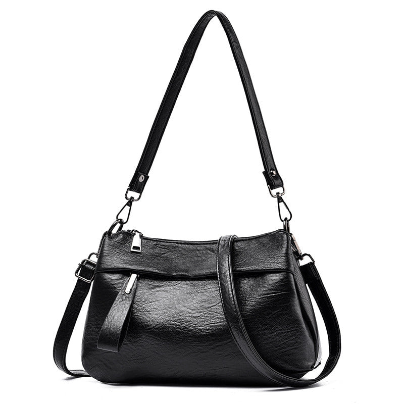 Sac à bandoulière et à bandoulière tendance en cuir PU pour femme