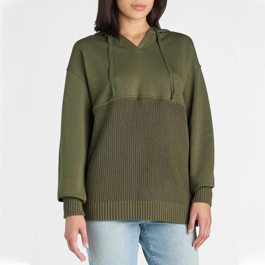 Sweat à capuche patchwork unique et chic pour femme