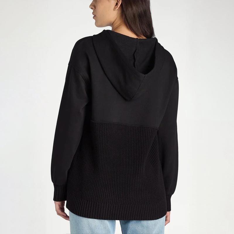 Sweat à capuche patchwork unique et chic pour femme