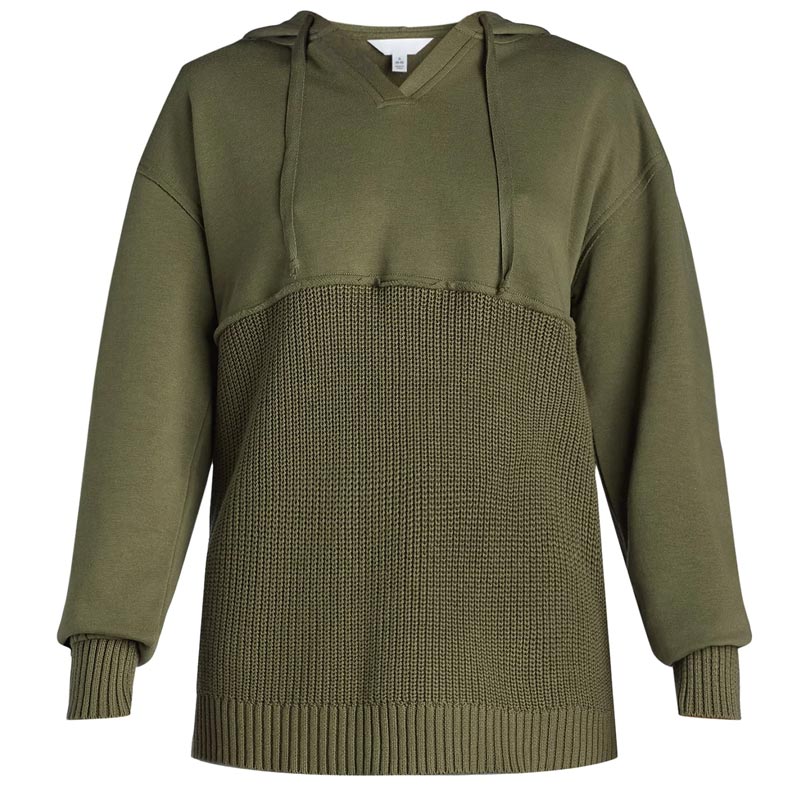 Sweat à capuche patchwork unique et chic pour femme