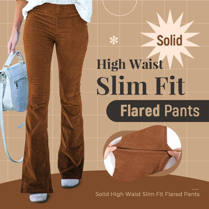 🔥Achetez-en 2 et obtenez la livraison gratuite✨💖Pantalon de détente taille haute en velours côtelé micro slim à taille élastique