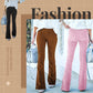 🔥Achetez-en 2 et obtenez la livraison gratuite✨💖Pantalon de détente taille haute en velours côtelé micro slim à taille élastique