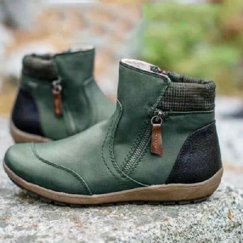 Vente chaude de Noël -50% de réduction sur les bottines imperméables à fermeture éclair pour femmes