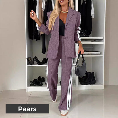 Ensemble 2 pièces blazer décontracté et pantalon de survêtement pour femme🌺🌺Livraison gratuite