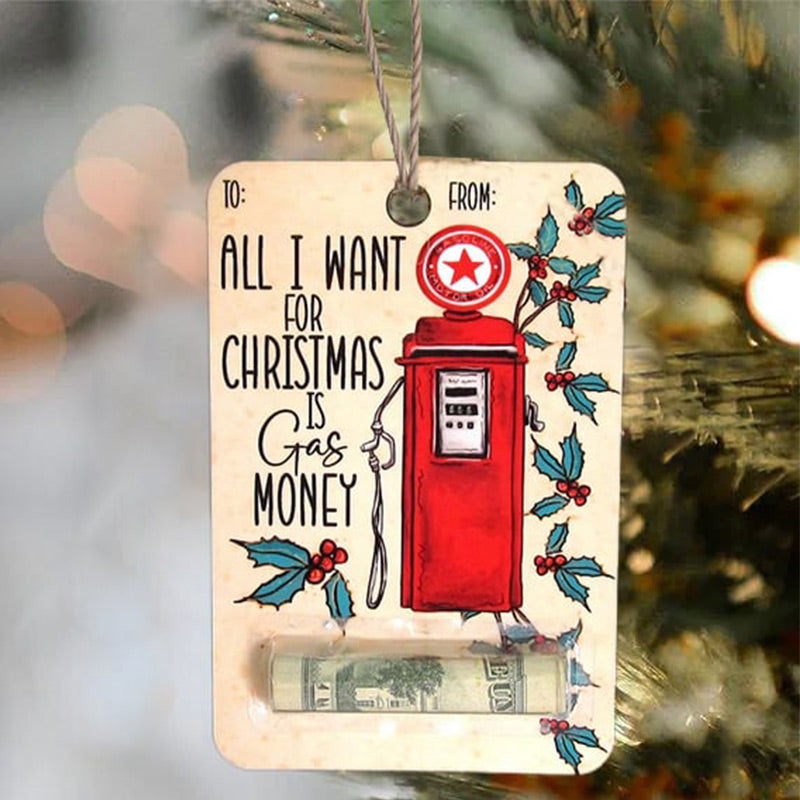 Carte de Noël Porte-monnaie Ornement pour cadeaux en espèces