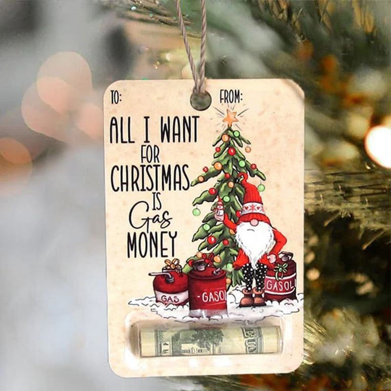 Carte de Noël Porte-monnaie Ornement pour cadeaux en espèces
