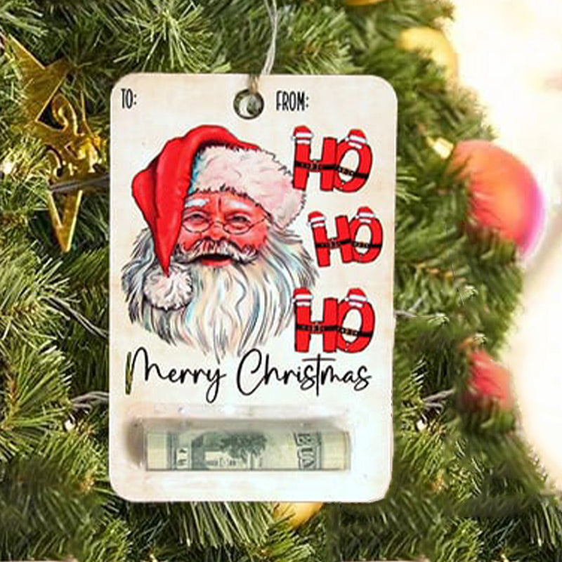 Carte de Noël Porte-monnaie Ornement pour cadeaux en espèces