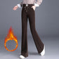 👖 Pantalon long épais à taille haute pour femme | Soldes de Noël 50 % de réduction | Cordon de serrage confortable et doublure polaire chaude | Vêtement d'hiver décontracté et d'intérieur idéal 🎄✨【Achetez-en 2, la livraison est gratuite