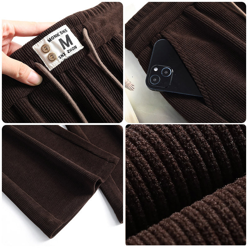 👖 Pantalon long épais à taille haute pour femme | Soldes de Noël 50 % de réduction | Cordon de serrage confortable et doublure polaire chaude | Vêtement d'hiver décontracté et d'intérieur idéal 🎄✨【Achetez-en 2, la livraison est gratuite