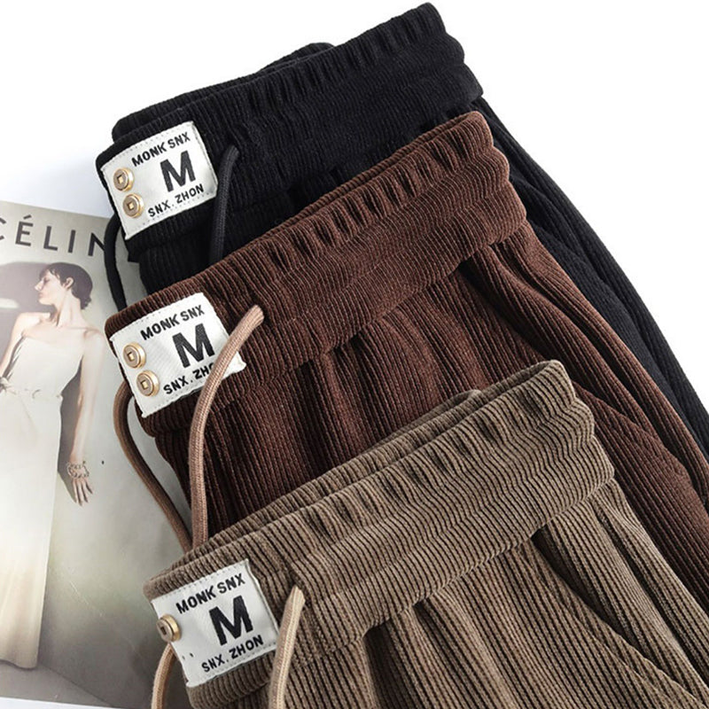 👖 Pantalon long épais à taille haute pour femme | Soldes de Noël 50 % de réduction | Cordon de serrage confortable et doublure polaire chaude | Vêtement d'hiver décontracté et d'intérieur idéal 🎄✨【Achetez-en 2, la livraison est gratuite