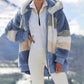 🔥HOT SALE✨MANTEAU MATELASSÉ EN LAINE D'AGNEAU CONTRASTANT✨