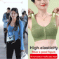 Soutien-gorge galbant sans fil confortable avec boutons sur le devant