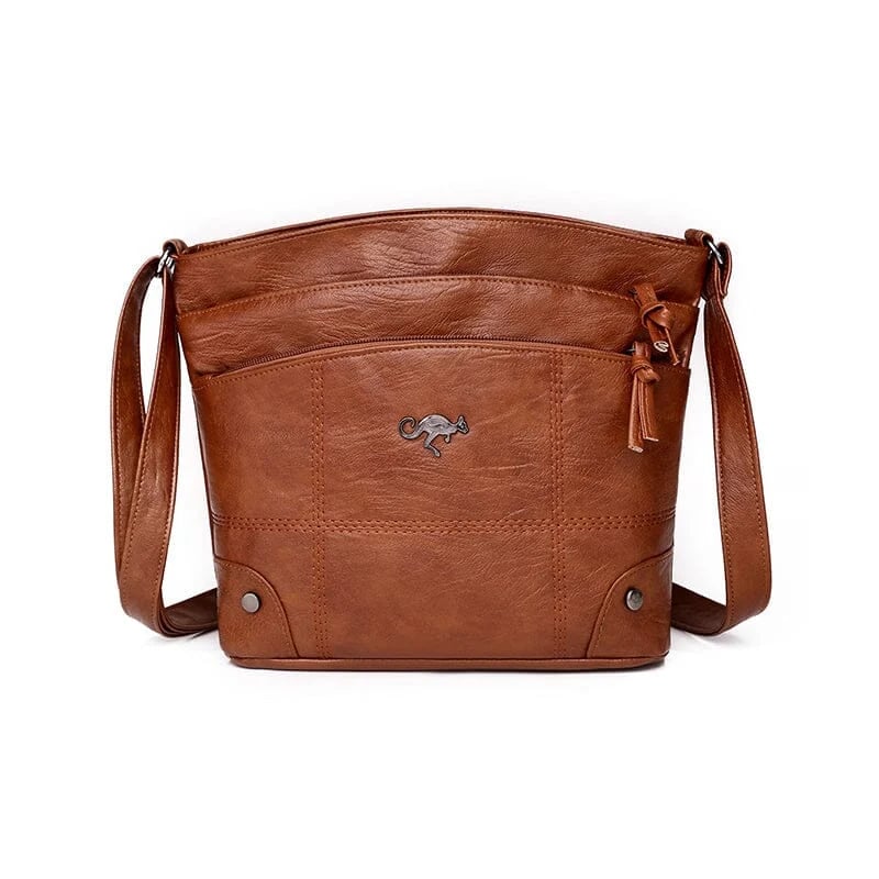 🦘Sac à bandoulière en cuir souple à pochettes multiples et de grande capacité🔥Offre du jour : 50% de réduction