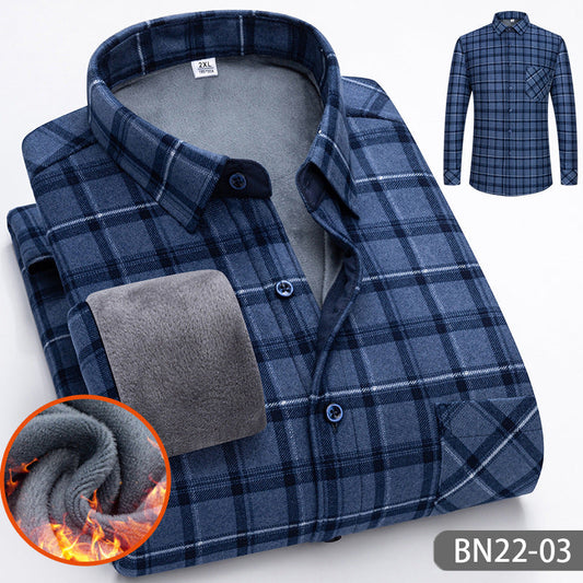 Chemise chaude épaisse en polaire décontractée pour homme automne-hiver【Achetez-en 2, Livraison Gratuite】