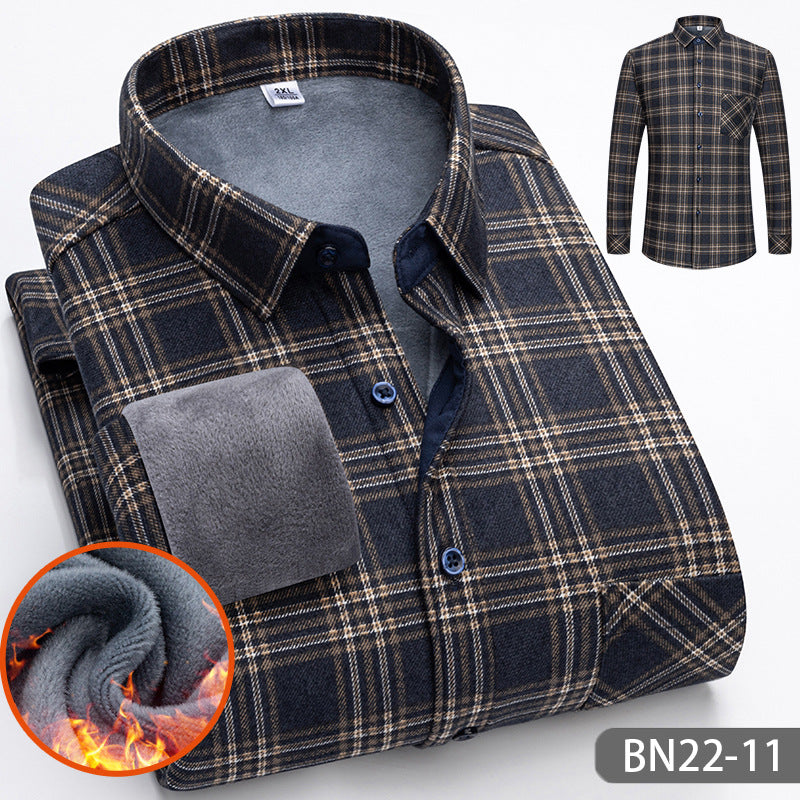 Chemise chaude épaisse en polaire décontractée pour homme automne-hiver【Achetez-en 2, Livraison Gratuite】