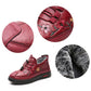 💝Mocassins femme en cuir et fourrure, doux et chauds