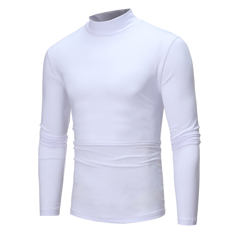 📢📢60 % de réduction !!!✨T-shirt thermique homme en coton à col montant : chaud, respirant & décontracté pour automne-hiver ! ❄️