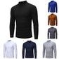 📢📢60 % de réduction !!!✨T-shirt thermique homme en coton à col montant : chaud, respirant & décontracté pour automne-hiver ! ❄️