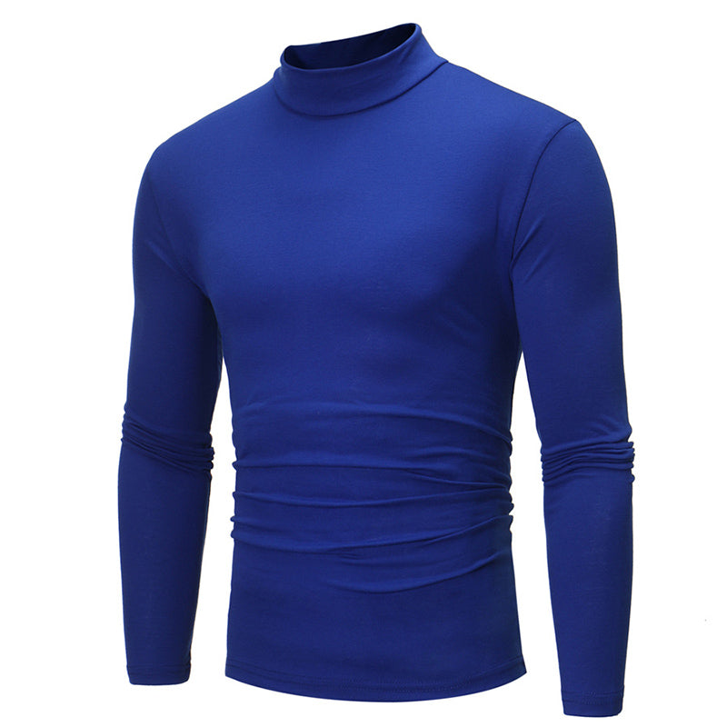 📢📢60 % de réduction !!!✨T-shirt thermique homme en coton à col montant : chaud, respirant & décontracté pour automne-hiver ! ❄️