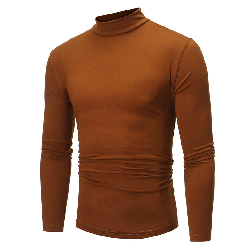 📢📢60 % de réduction !!!✨T-shirt thermique homme en coton à col montant : chaud, respirant & décontracté pour automne-hiver ! ❄️
