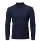 📢📢60 % de réduction !!!✨T-shirt thermique homme en coton à col montant : chaud, respirant & décontracté pour automne-hiver ! ❄️