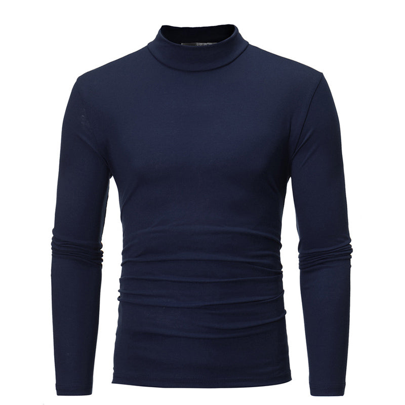 📢📢60 % de réduction !!!✨T-shirt thermique homme en coton à col montant : chaud, respirant & décontracté pour automne-hiver ! ❄️