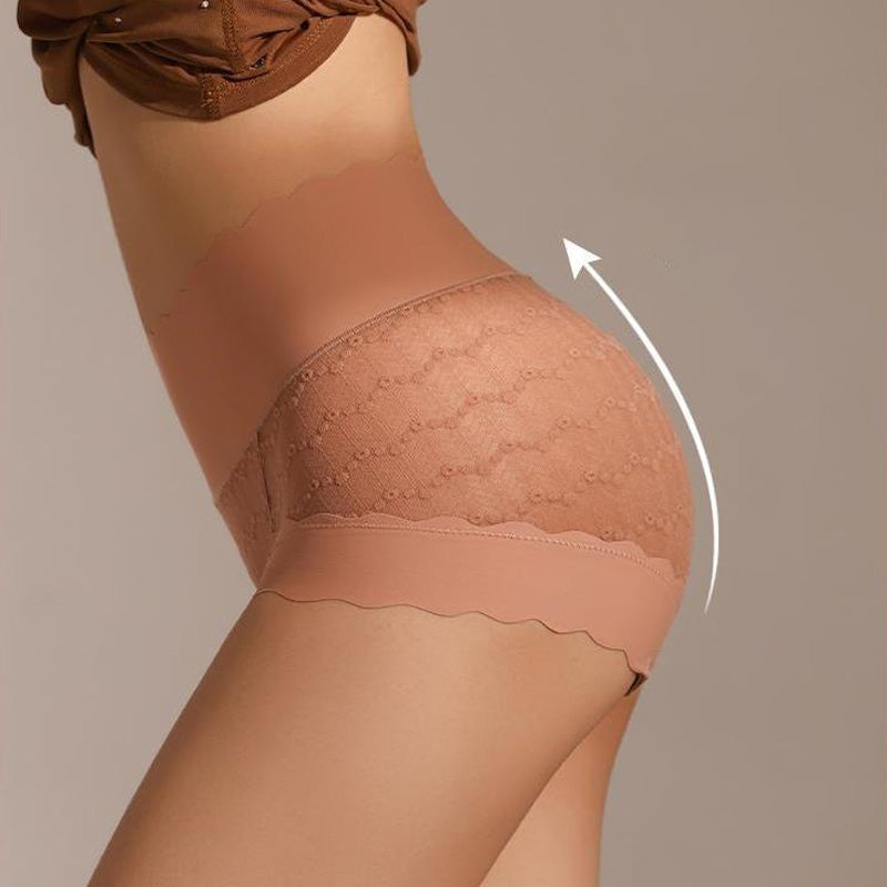 Culottes Taille Hautes Sans Coutures Respirantes en Dentelle