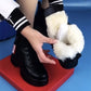 Nouvelles bottes de coton d'hiver avec une semelle épaisse