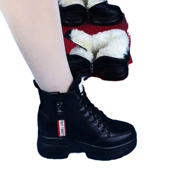 Nouvelles bottes de coton d'hiver avec une semelle épaisse