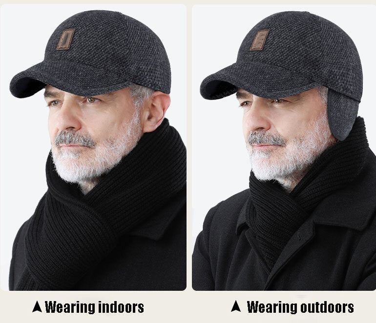 🎁Le cadeau idéal pour les personnes âgées !-Casquette de baseball légère et chaude pour l'hiver