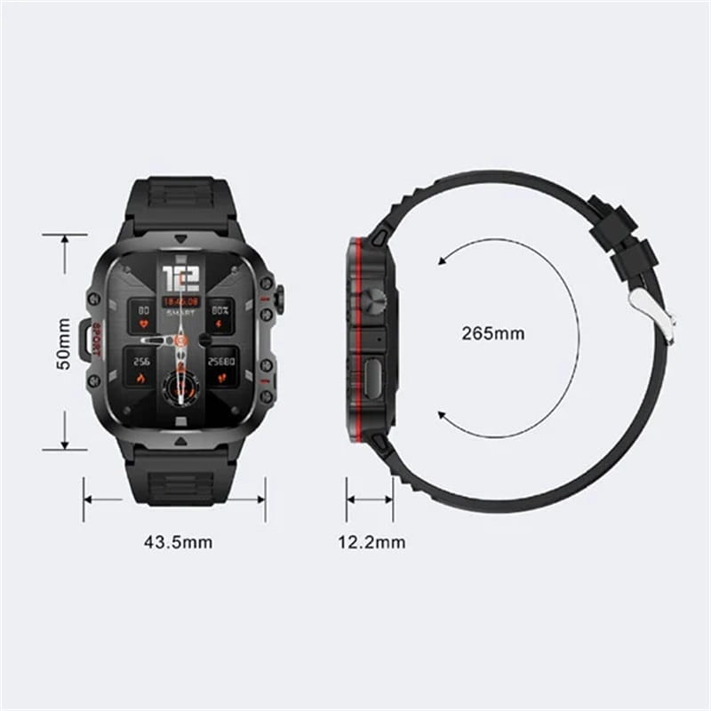 📣LIVRAISON GRATUITE💧Waterproofing Ultimate Outdoor Companion ⌚Montre intelligente robuste pour l'extérieur - 100+ modes sportifs