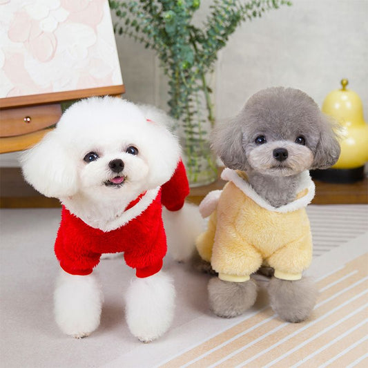 Veste d'hiver pour chiens avec fermeture éclair dans le dos