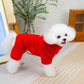 Veste d'hiver pour chiens avec fermeture éclair dans le dos