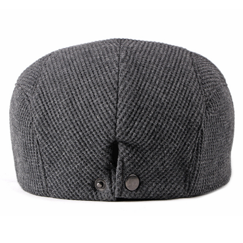 Casquette unisexe d'hiver vintage ajustable de couleur pure