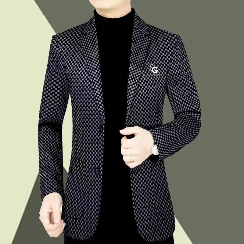 Veste de Costume Décontractée à Coupe Ajustée pour Hommes🔥livraison gratuite 🛫
