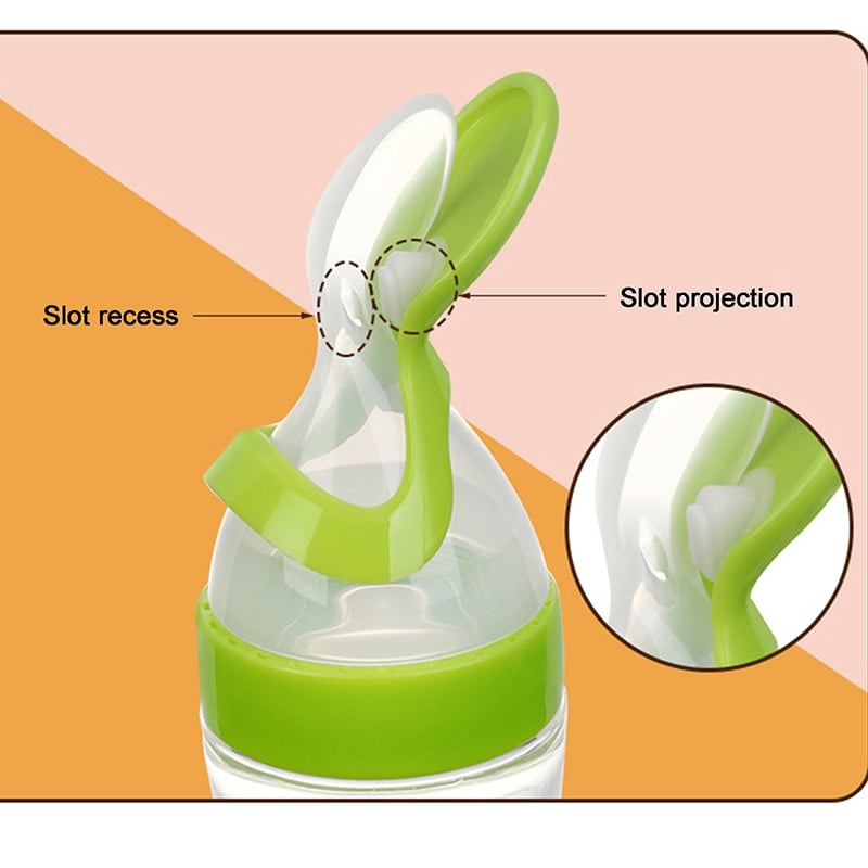 Biberon cuillère à presser pour bébé（3 pièces）