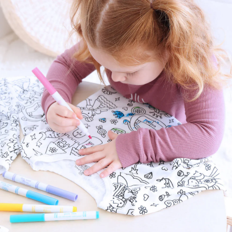 DIY Cartoon Colorable Pajamas for Kids