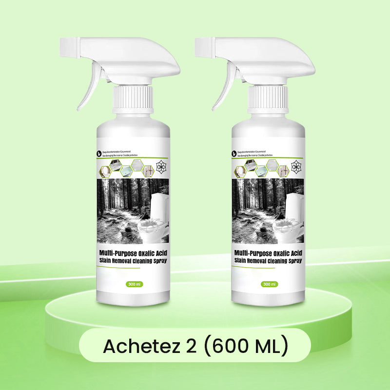 Spray de Nettoyage Multi-usages à l'Acide Oxalique pour Éliminer les Taches