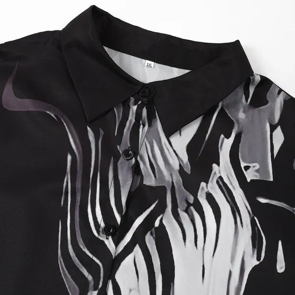 ⏰50% de réduction pour une durée limitée✨Ensemble de robes-chemises fluides deux pièces pour femmes