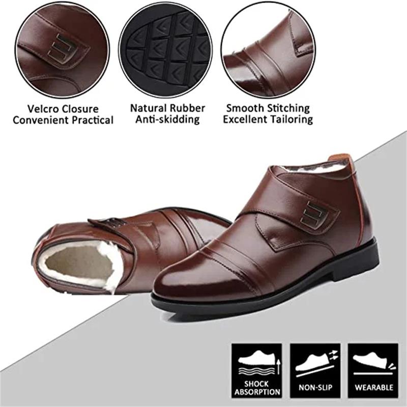 Bottes de neige doublées de fausse fourrure pour hommes