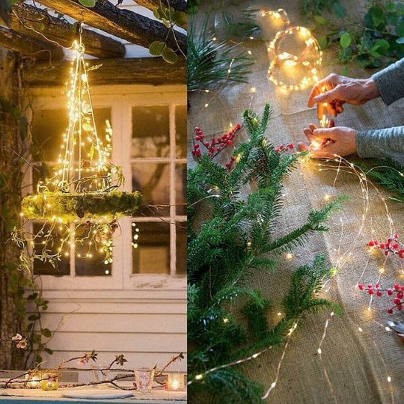 Guirlandes Lumineuses LED de Noël avec Effet Scintillant de Luciole