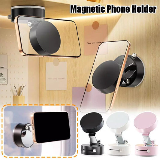 Support de téléphone portable magnétique pliable et portable à aspiration